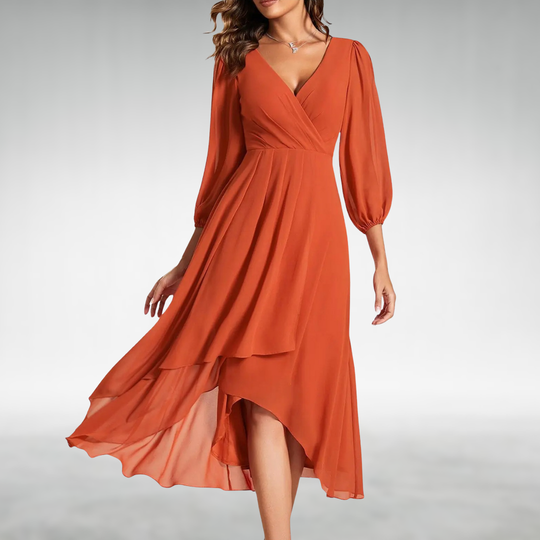 Joan™ Elegant Flow Midi Dress