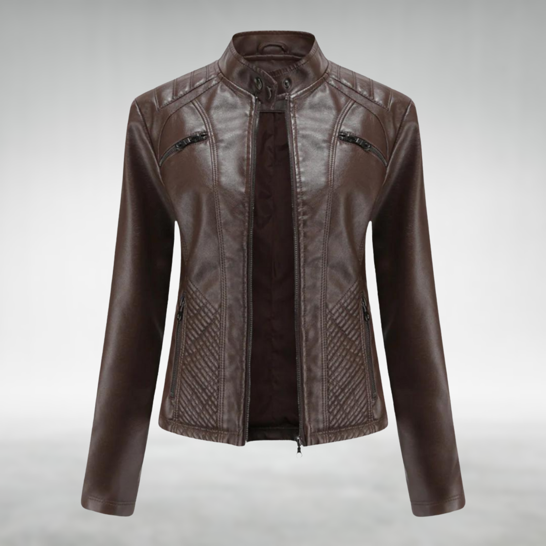 Robyn™ Elegant Leather Jacket
