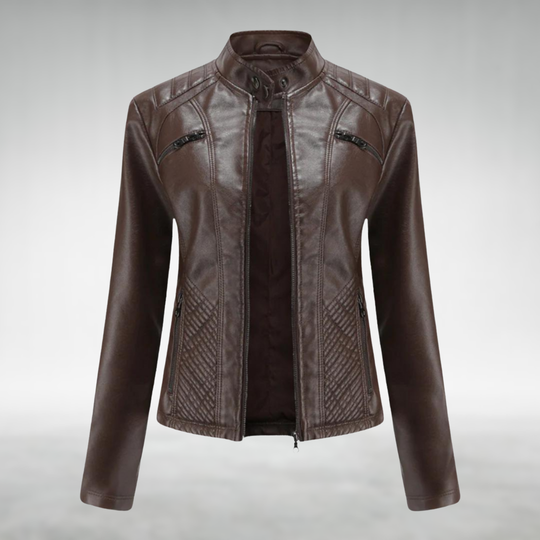 Robyn™ Elegant Leather Jacket