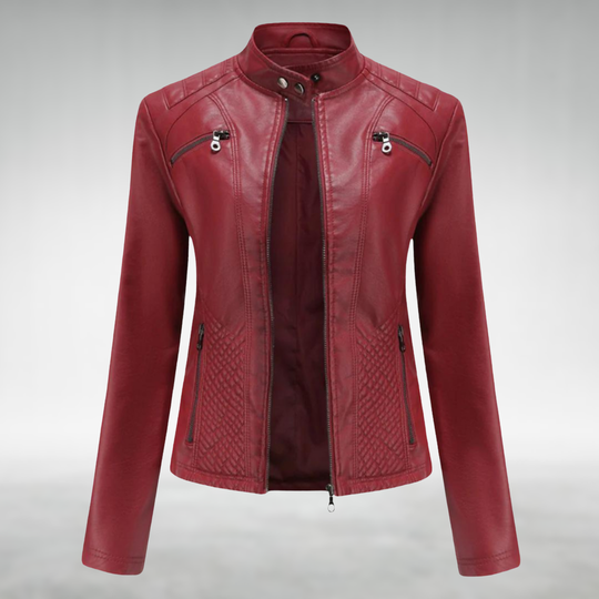 Robyn™ Elegant Leather Jacket