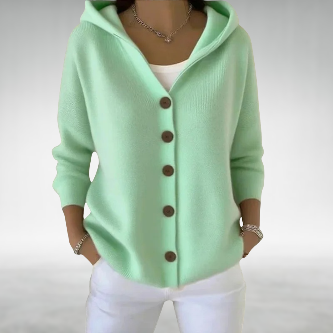 Olivia™ Cozy Knit Hooded Cardigan