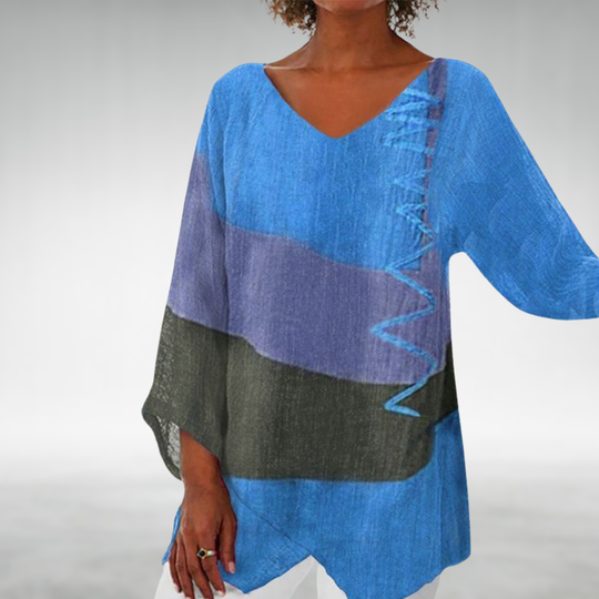 Mendez™ Relaxed Fit Long Sleeve Top